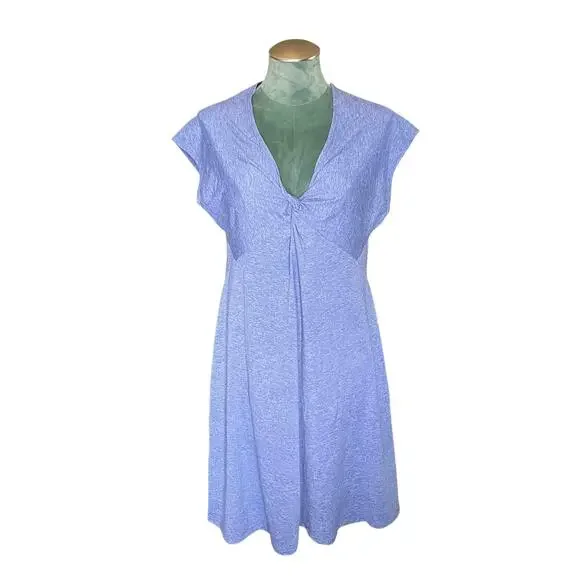 Patagonia Worn Wear Women's W's Seabrook Bandha Dress Blue Heathered Size XL - Picture 2 of 9